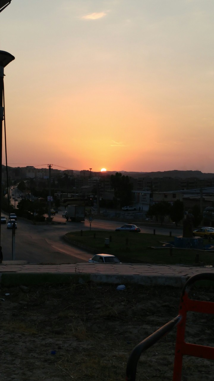 the sunset of my sity