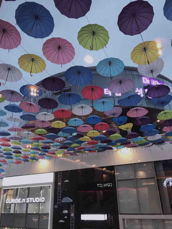 Colourful umbrella
