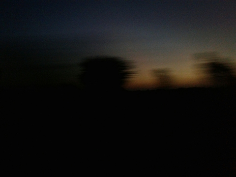 blury sunset