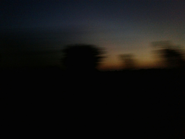 blury sunset
