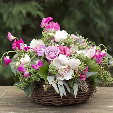 basket of flowers