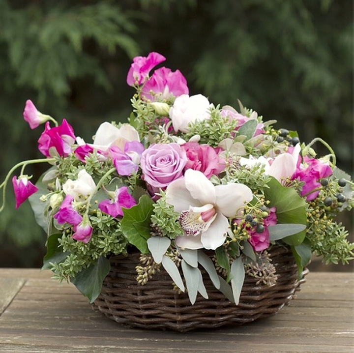 basket of flowers