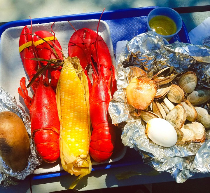 classic Maine lobster bake
