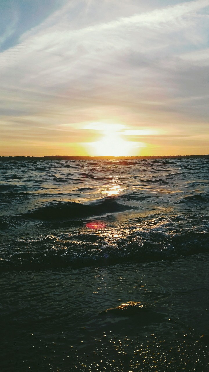 Sun goes down