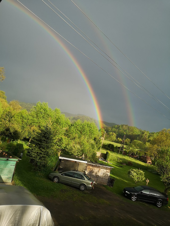 two rainbow