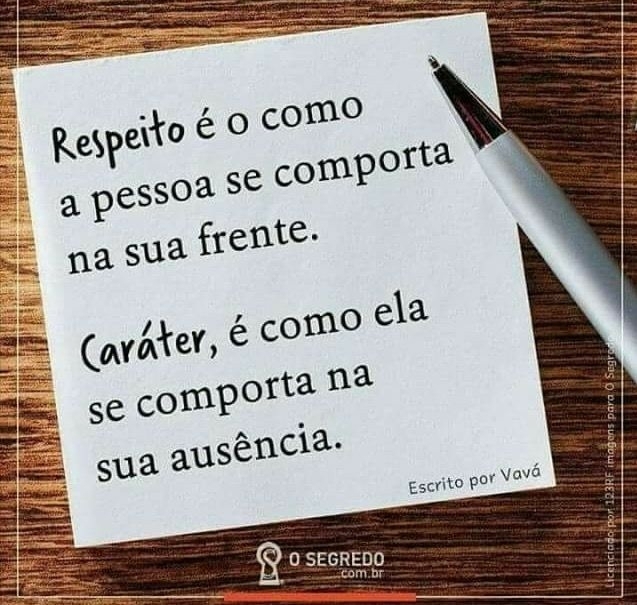 respeito carácter