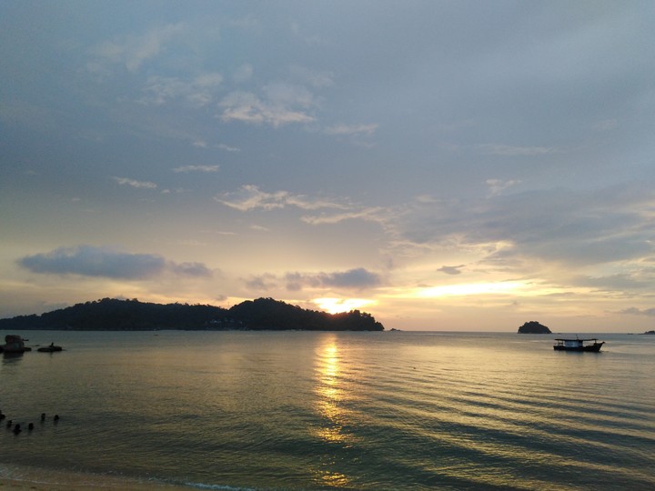 Sunset at the beach.