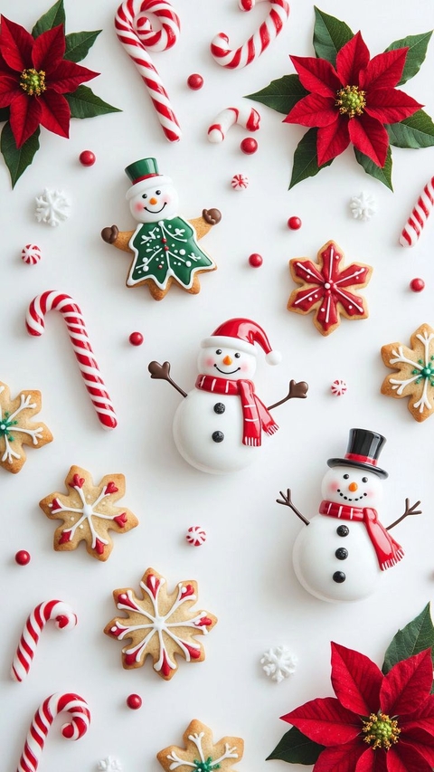 обои icing, polkagris