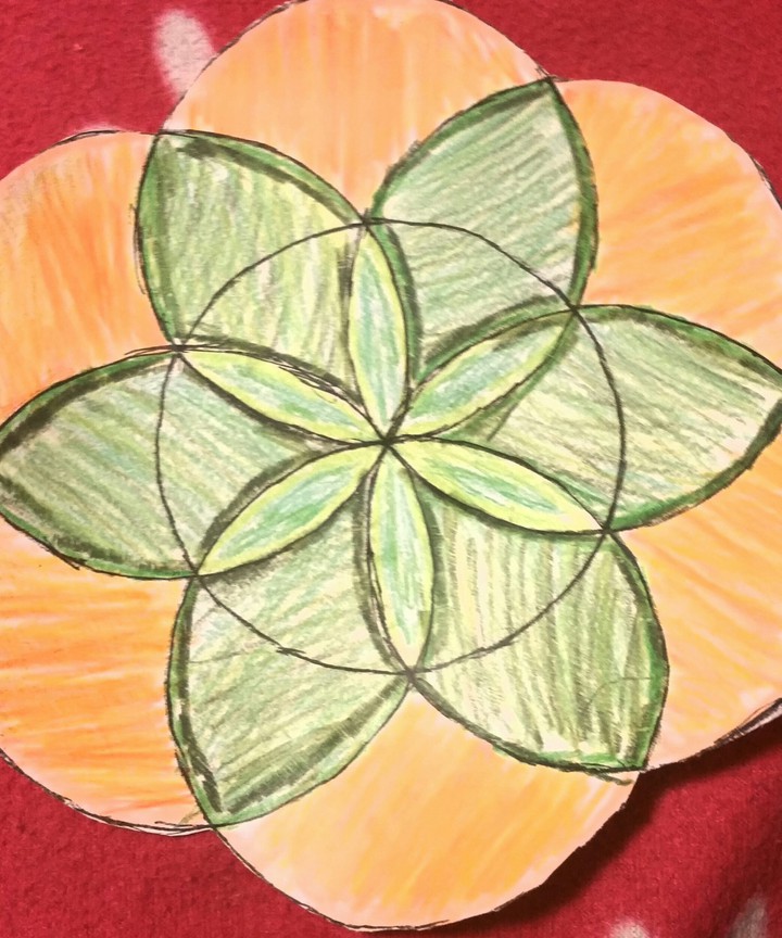 Blume gezeichnet