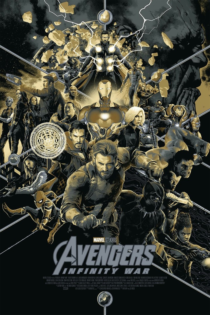 Avengers Infinity War 4 Poster from Mondo Comic-con