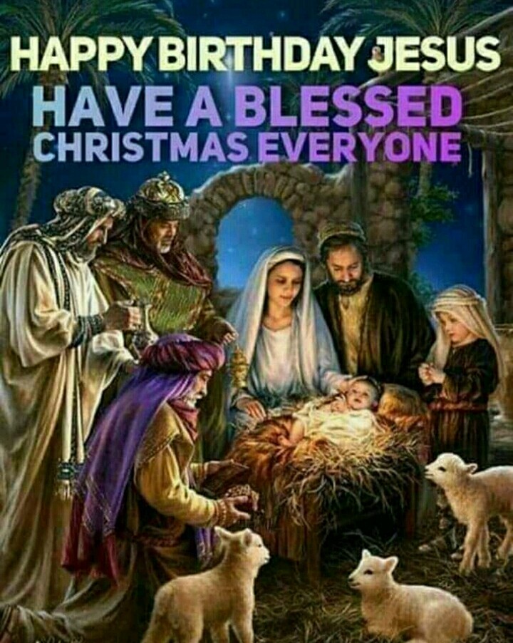 merry Christmas. ..happy birthday. ..jesus