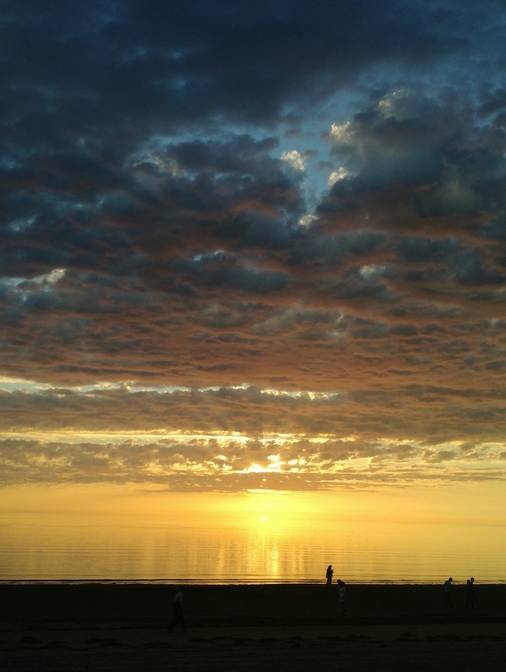 Sunset . White Sea