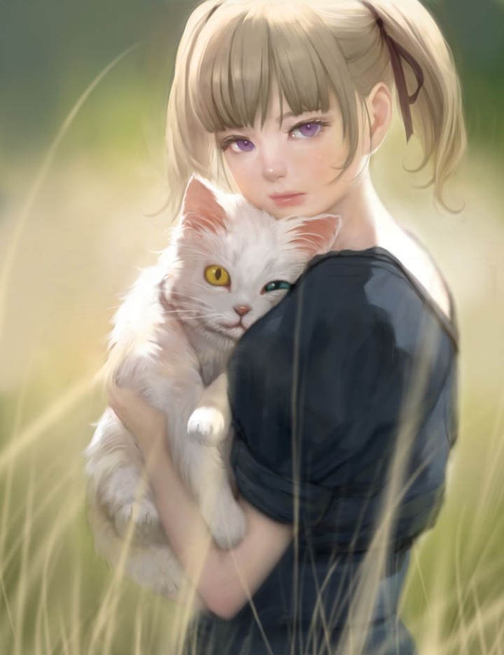 ~The Girl & The Cat