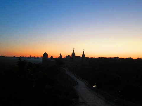 Castle in sunset