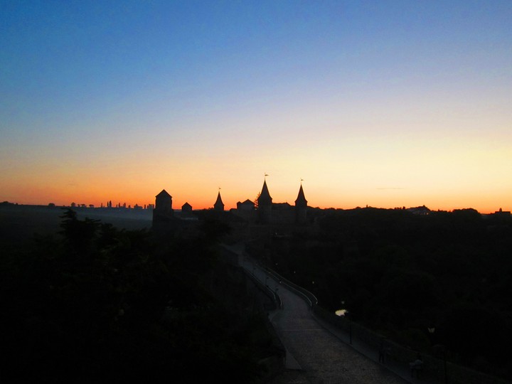 Castle in sunset