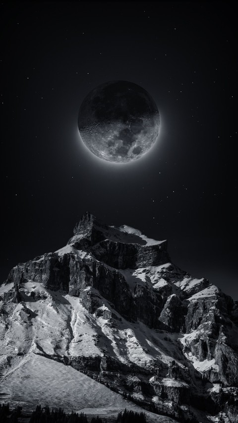 moonlight, monochrome duvar kağıtları