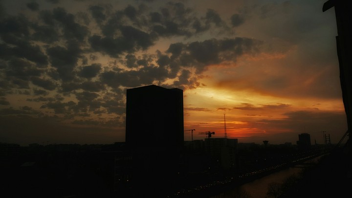 Bucharest sunset