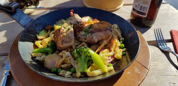 Delicious meal on the Titlis