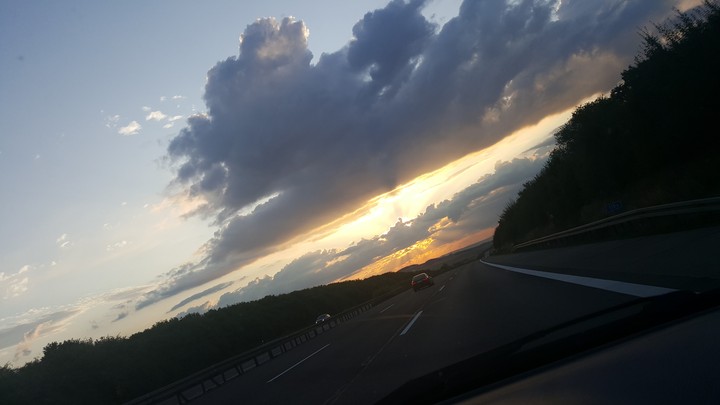 Sonnenuntergang#Autobahn