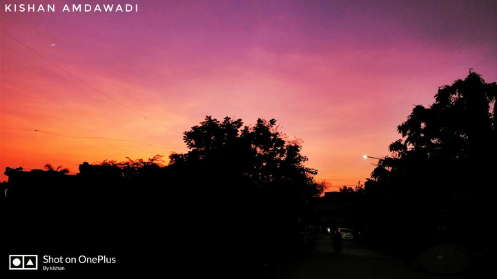 sunset view.