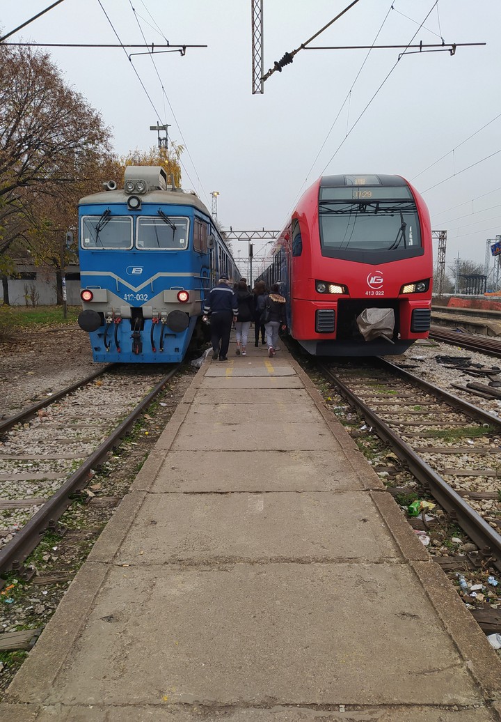 Railwaystation in Batajnica, Serbia.