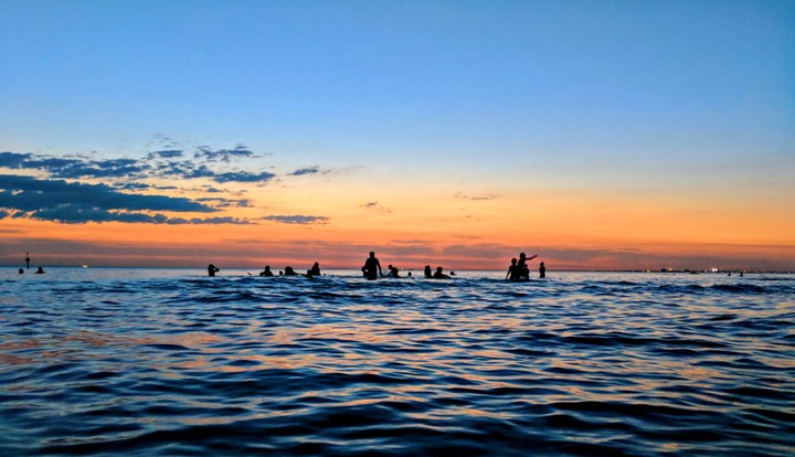 Sunset at Elwood beach, Melbourne