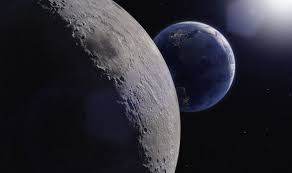 moon & earth