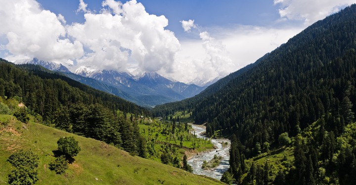 river in valley