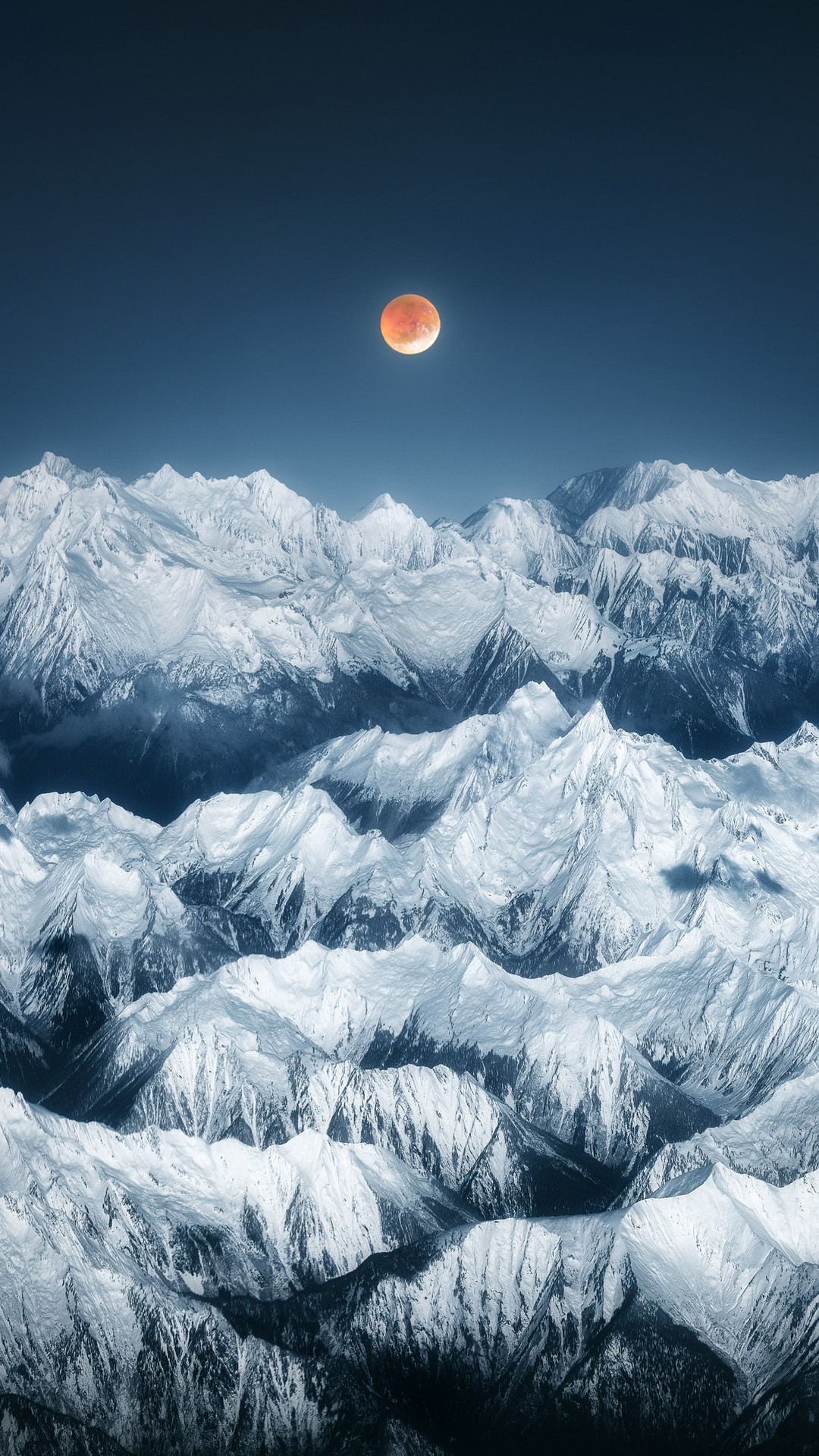 tapety snow, moon