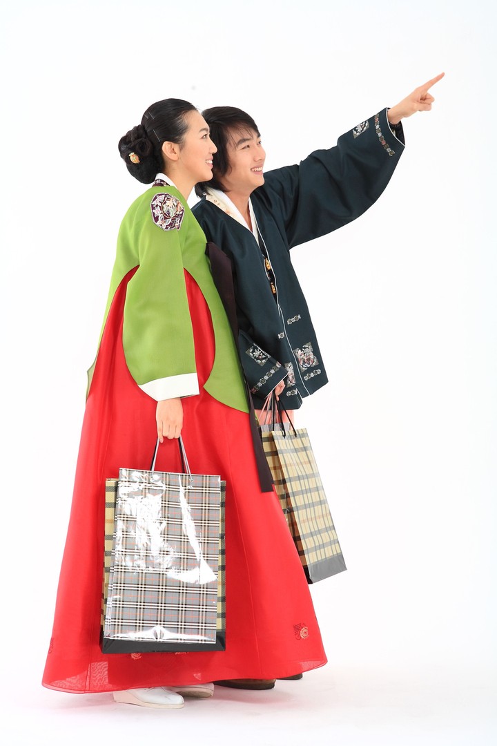 Couple in Korean Dress I