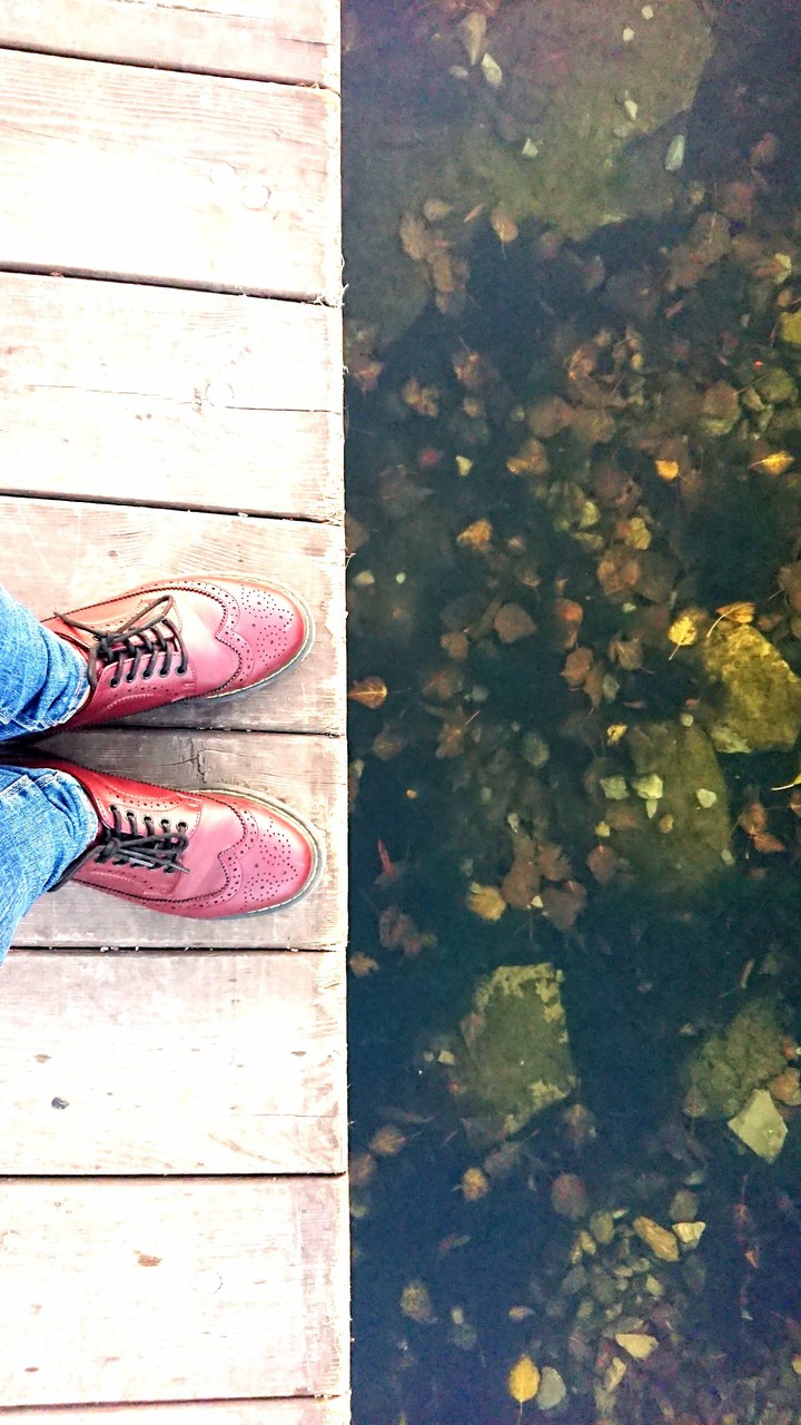 Fall in water