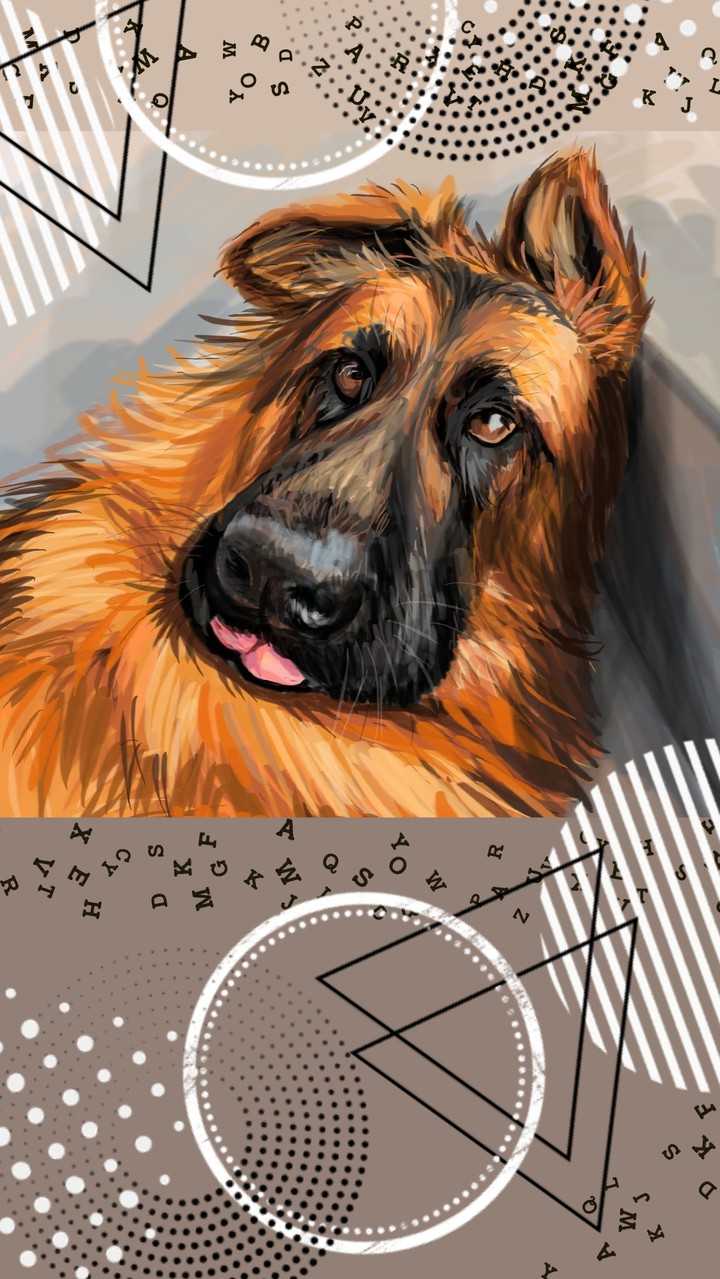 abstract dog