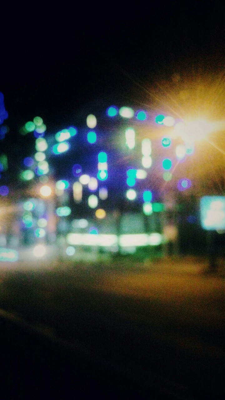 Lights of the night city