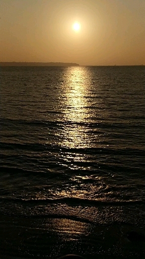 Sunset in Sea