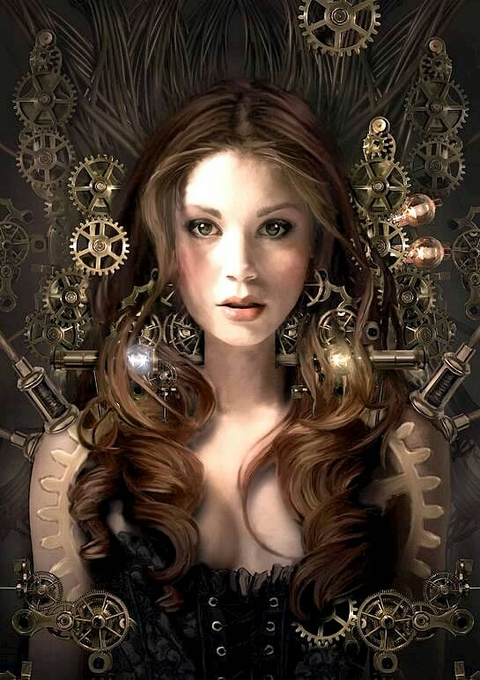 Steampunk woman