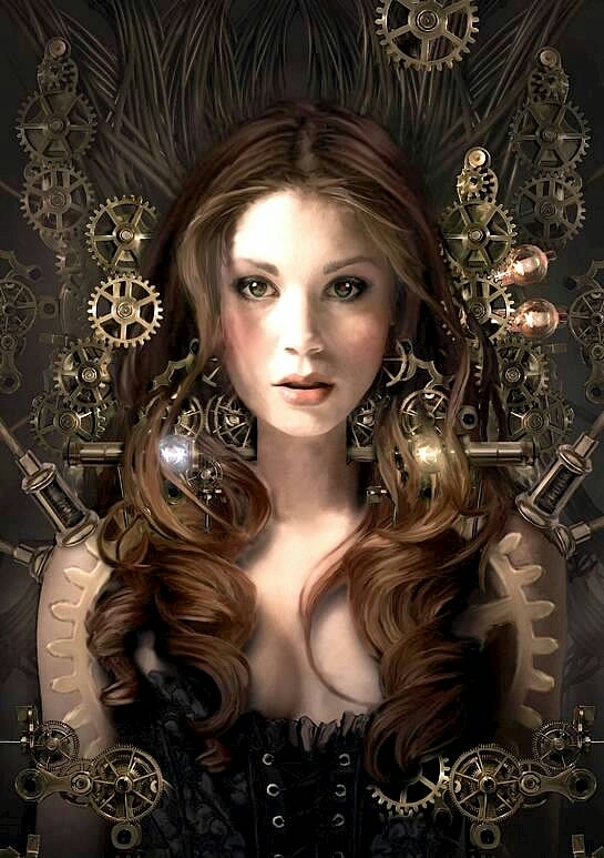 Steampunk woman