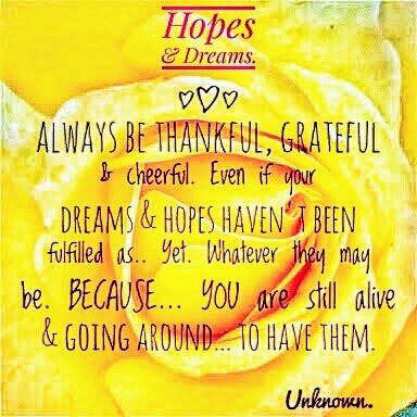 Thankfulness.