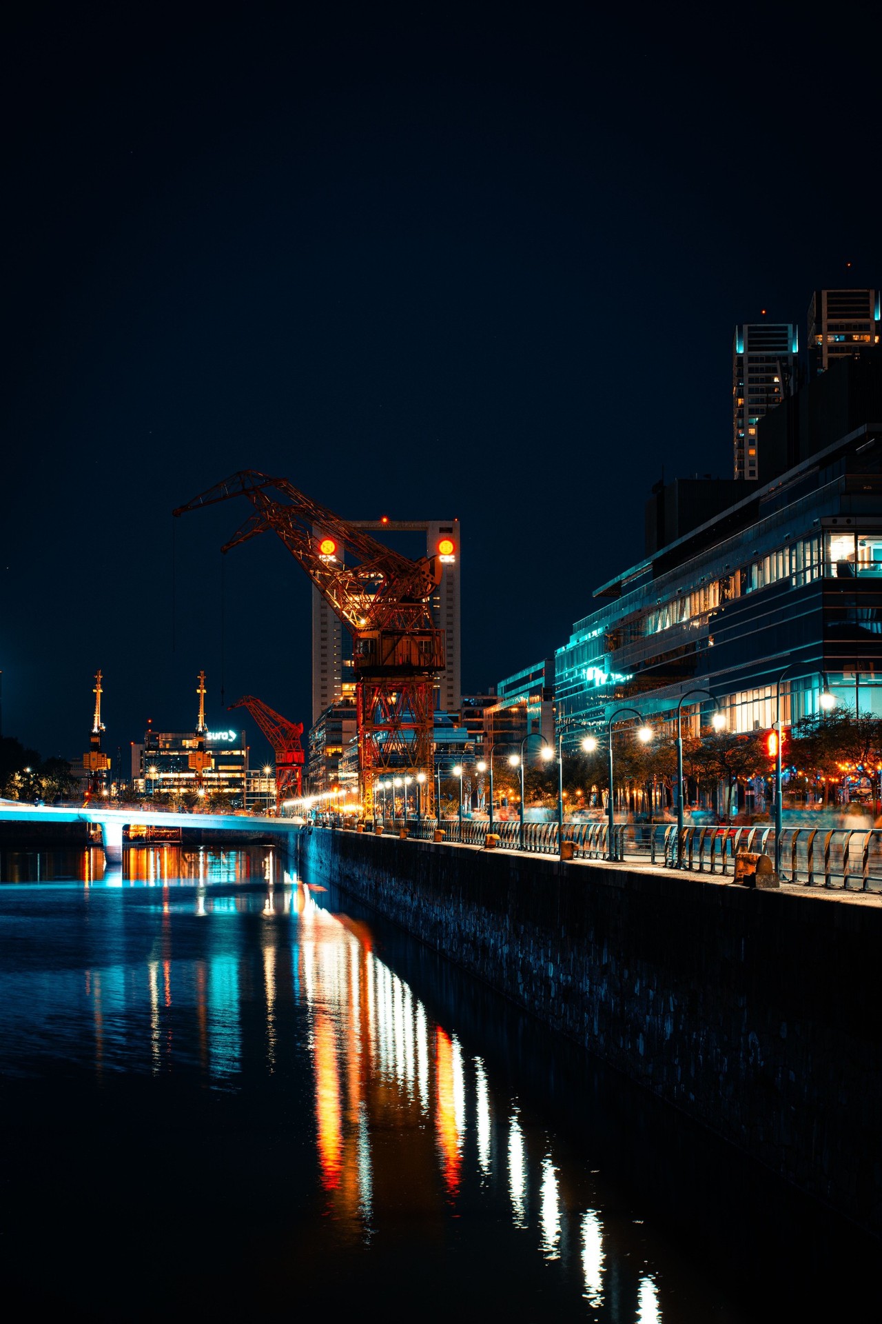 tapety city, blue