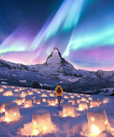 aurora, sky桌布