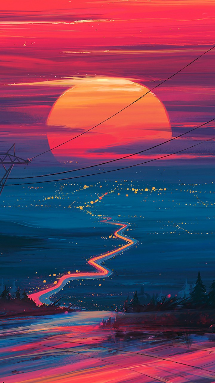 Sunset Horizon Scenery