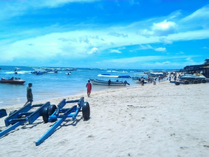 the beach