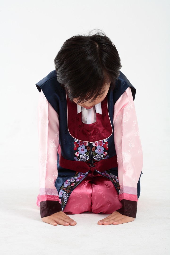 Family in Korean Dress