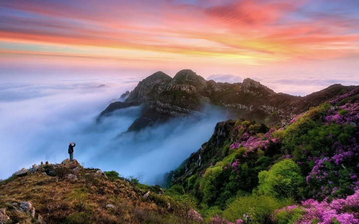 Wugong Mountain at spring