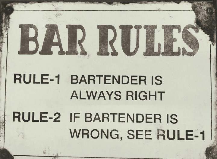 Bartender Policy
