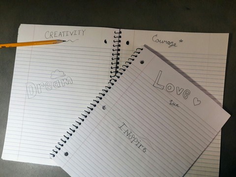 tapety writing, Paper