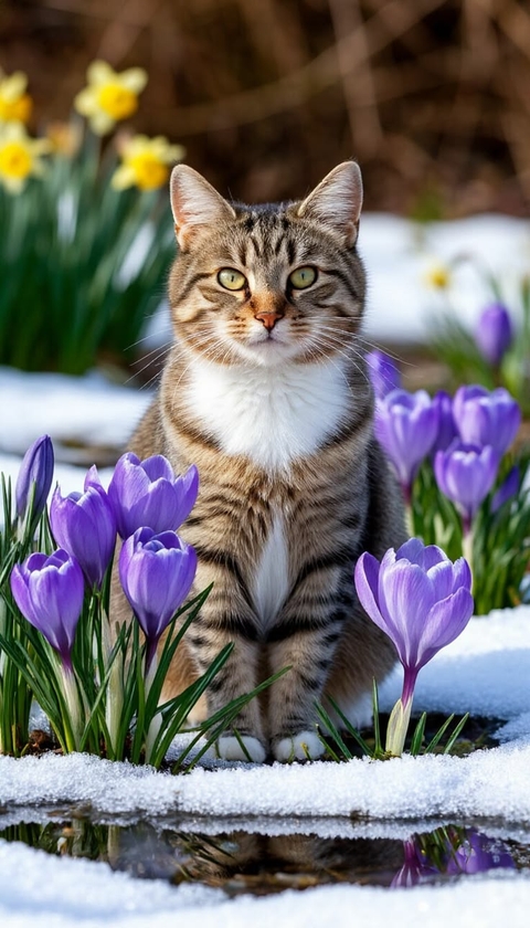 нарциссы, cat achtergronden