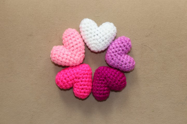 knitting hearts ??❤