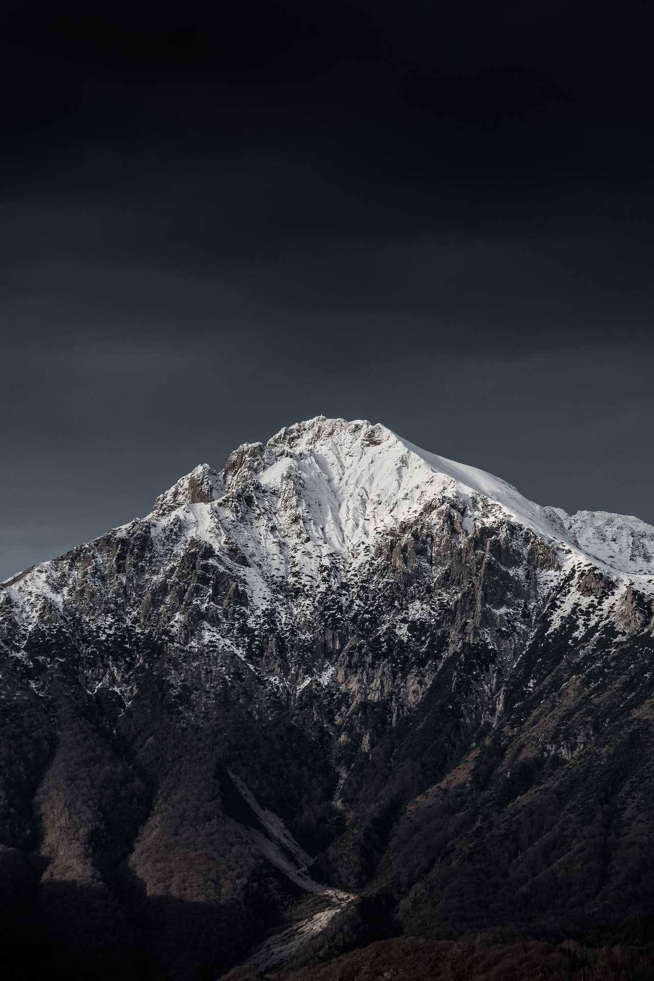 fondos de pantalla darkness, mountain