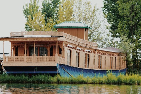 House boat in Dal lake. Kashmir