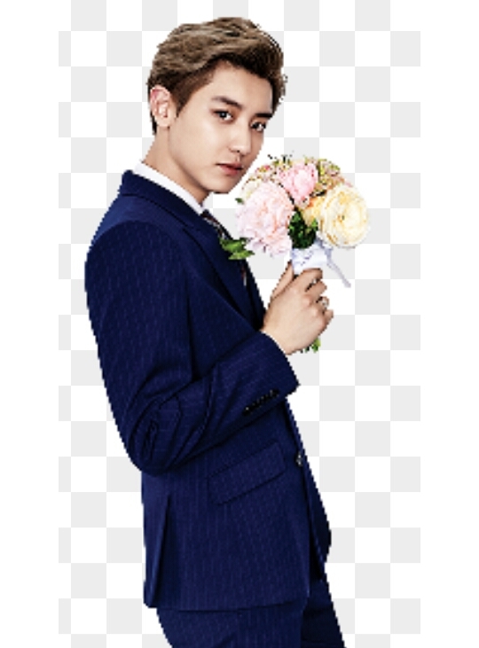 chanyeol with rose for my dear friend❤